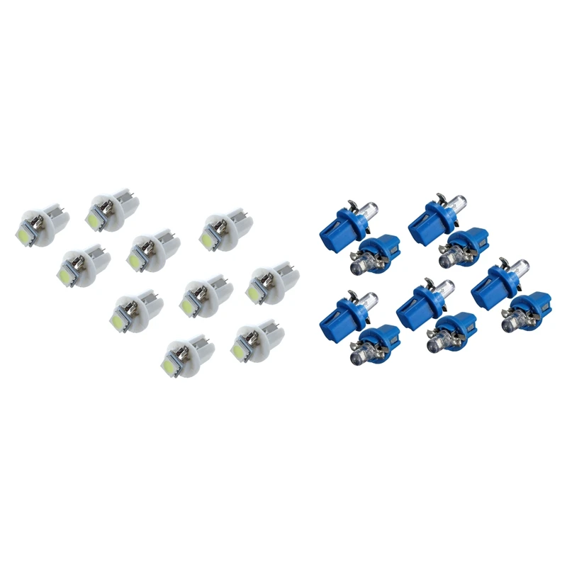 Светодиодный светильник T5/ B8.5D 5050 SMD 10 шт. тахометр белый и 10х светодиодный лампа T5