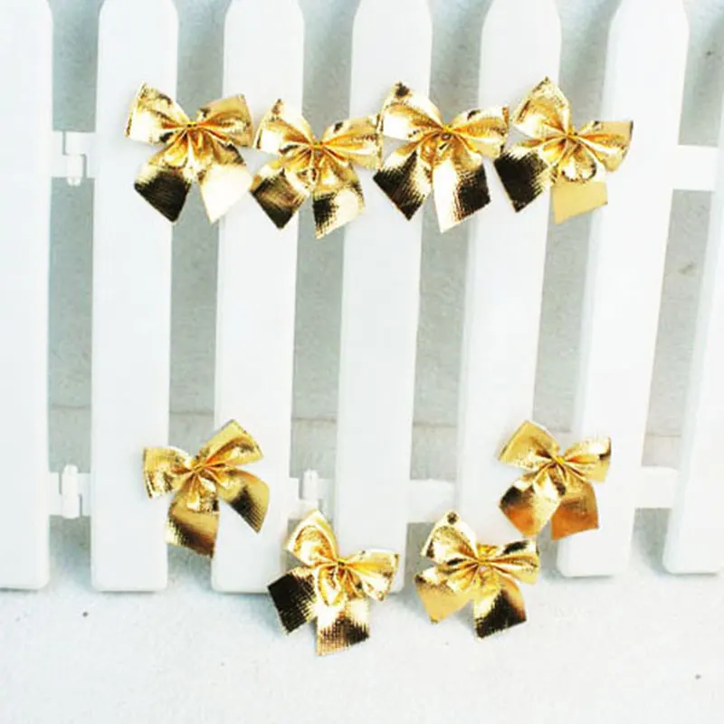 

Подвеска-бант в виде бабочки, украшение для дома, 12 шт., золотистый, красный, серебристый, Рождественская елка, 2021 новый год, подвесное украше...