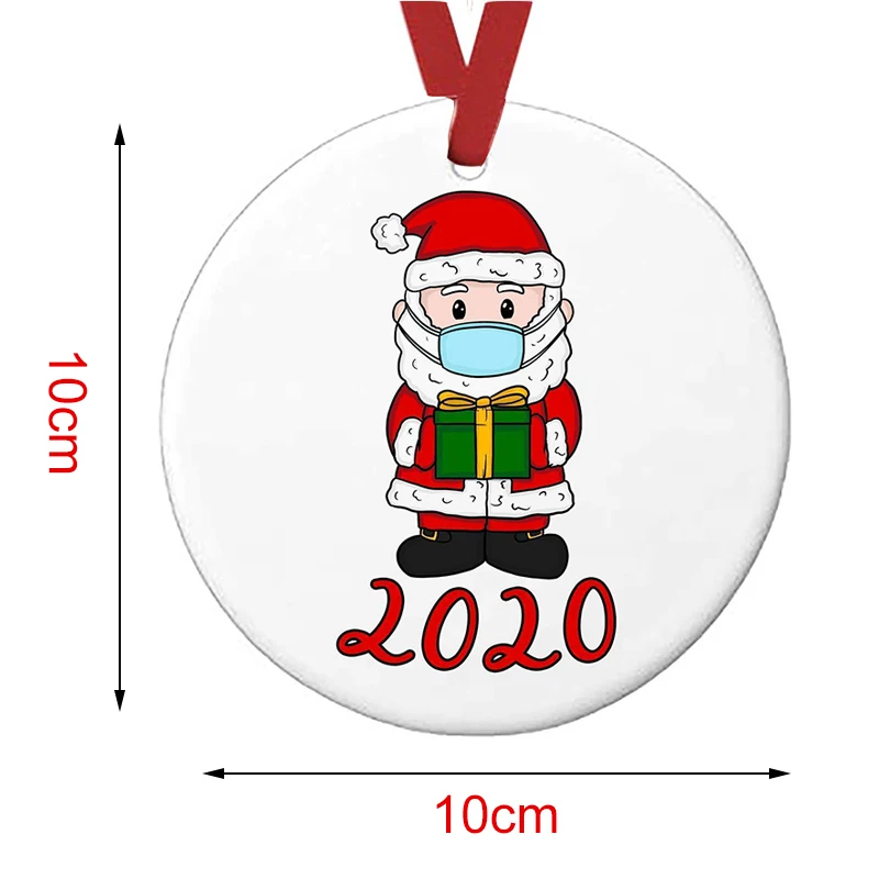 5 PCS Cute Christmas Tree Ornament Comes with Satin Ribbon Decoration for Home J99Store | Дом и сад