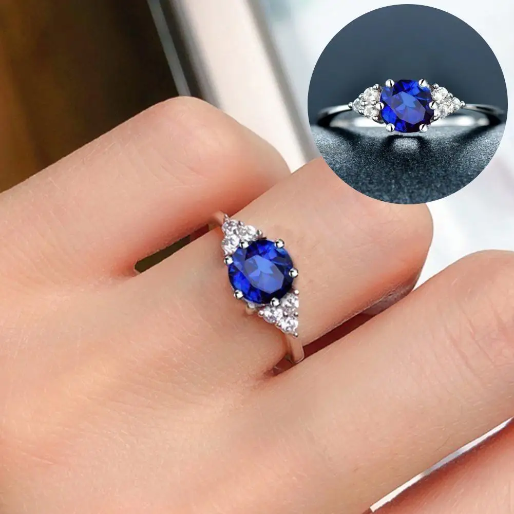 Женское кольцо с искусственным гранатом свадебные украшения подарок стразы