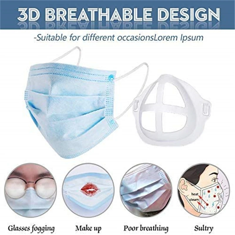 5/10 шт./лот 3D маска для рта поддерживающая респираторная внутренняя подушка