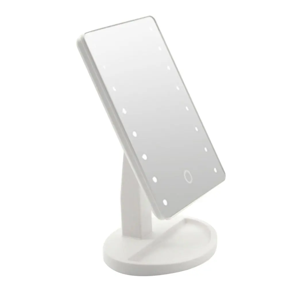 Led настольное зеркало для хранения макияжа с светильник 16 s 360 вращающееся