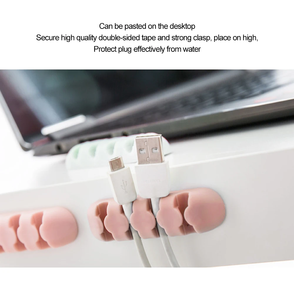 Usb-держатель для намотки кабеля органайзер мыши зажим управления проводным