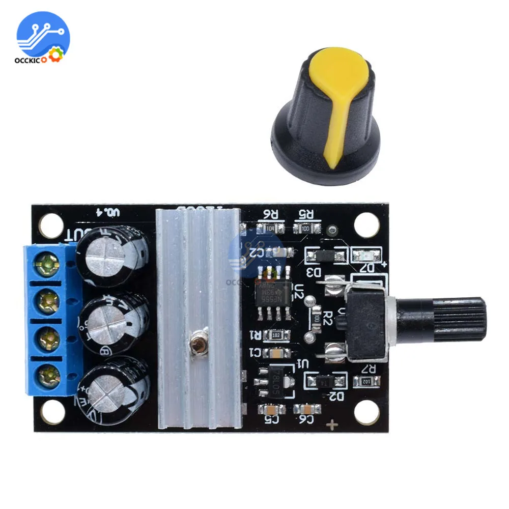 ШИМ регулятор скорости двигателя переменной с потенциометром 6 в 12 В 24