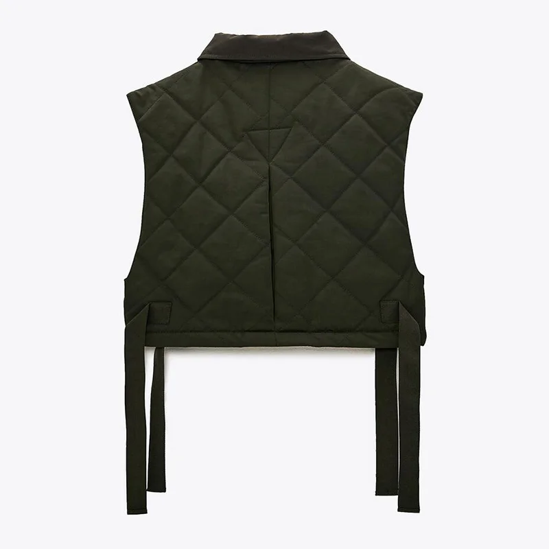 

camiseta sin mangas de Color liso abrigo de un solo boton sin mangas abrigos elegantes de cintura alta con cuello vuelto