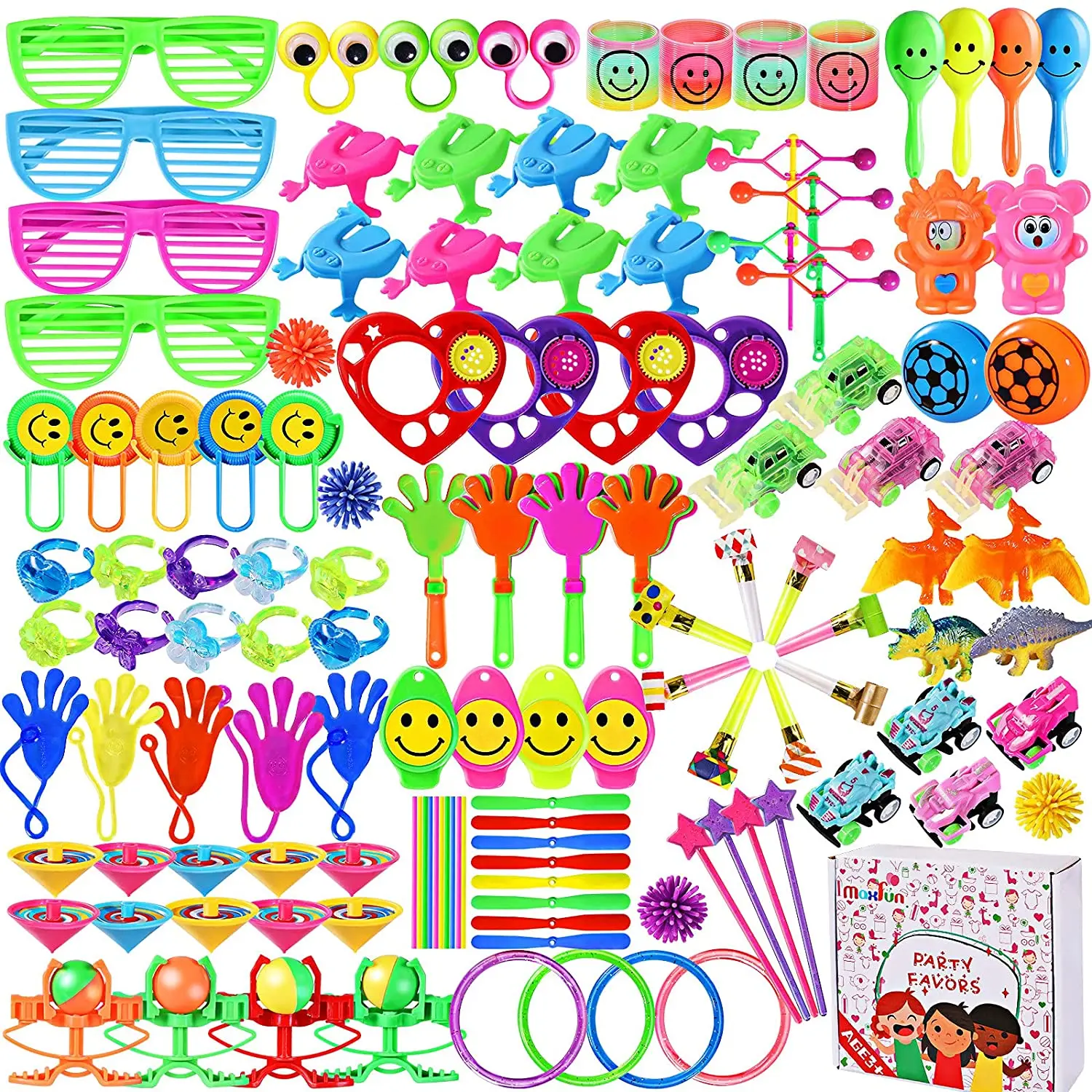 

120pc Party Favors Toys Assortment for Kids Birthday Carnival Prizes Box Goodie Bag Fillers Classroom Rewards Pinata Filler Toys