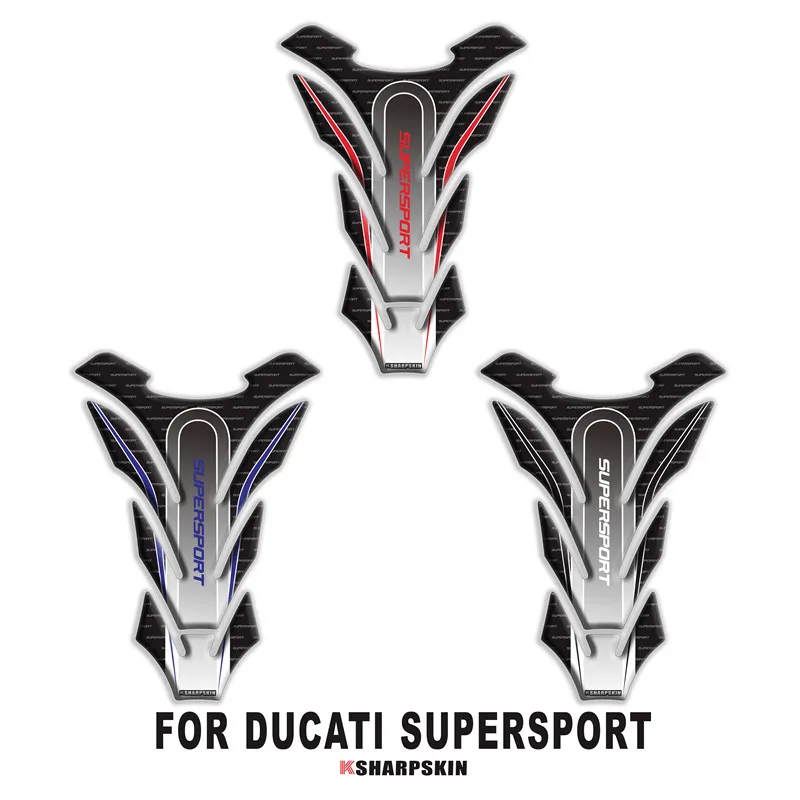 

Уникальные Защитные 3D-Наклейки для мотоцикла, топливного бака, рыбья кость, автомобильные наклейки для DUCATI SUPERSPORT