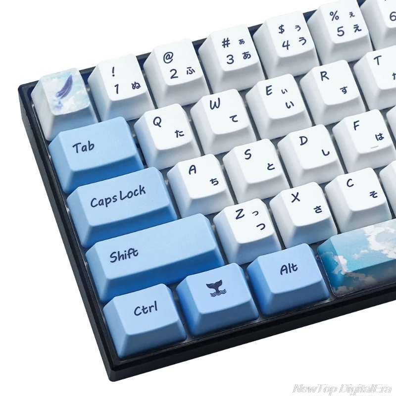 

73 Keys Dye Sublimation Mechanical Keyboard Cute Keycaps PBT OEM Profile Keycap For GH60 GK61 GK64 Keyboard Keycap M23 21