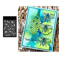 small stencil honeycomb 2021 diy arrival new metal cutting stencil diary scrapbooking easter craft engraving making