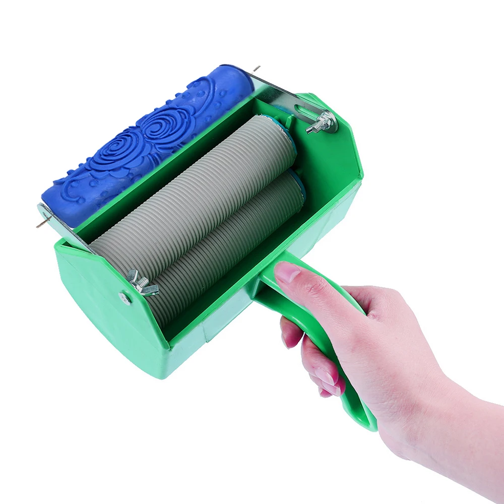 Ручной Одноцветный/двухцветный роллер для рисования сделай сам машина стен