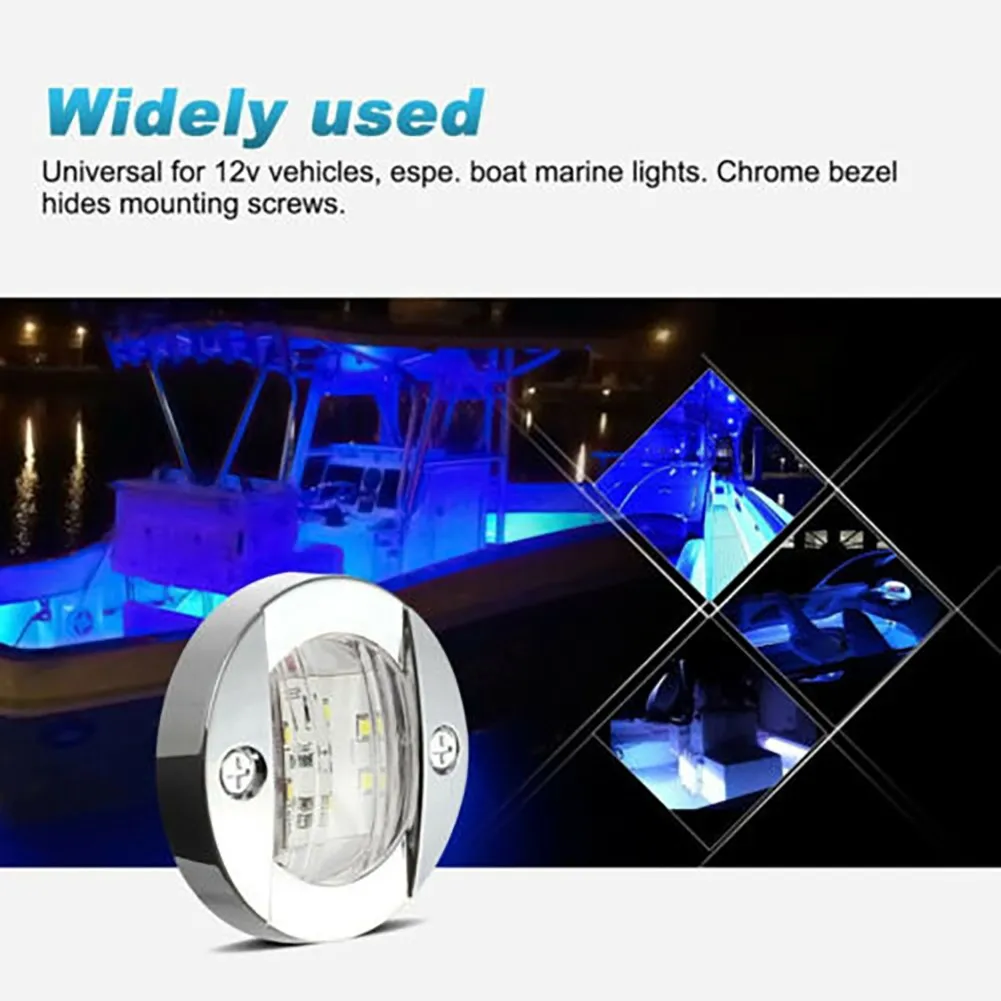 

Waterproof LED Stern Lights Camping Chrome Deck Decorative Lamp Marine
