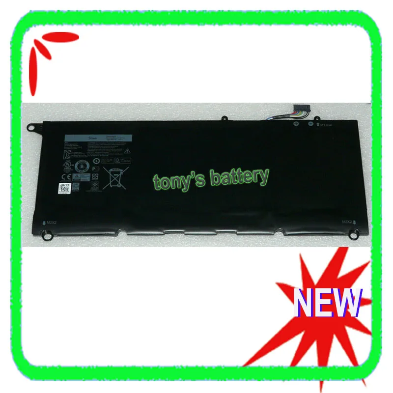 Новый 90V7W JHXPY JD25G Аккумулятор для ноутбука Dell XPS 13 9343 XPS13 9350 13D-9343 P54G 0N7T6 5K9CP RWT1R 0DRRP 56Wh |