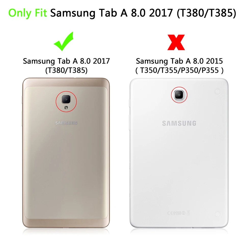 Чехол MTT для Samsung Galaxy Tab A 8 0 дюймов Funda SM T380 T385 2017 чехол из искусственной кожи с
