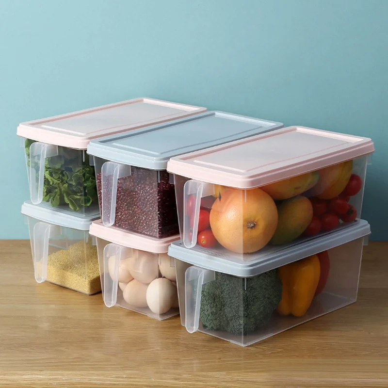 

Refrigerator Food Storage Containers With Lid Kitchen Separate Freezer Seal Bin For Vegetable Fruit Meat Fresh Box Organizer