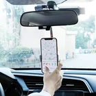 Автомобильный держатель для телефона, автомобильное крепление на зеркало заднего вида для iphone 11 12, подставка для смартфона с GPS-сиденьем, регулируемый кронштейн для навигации