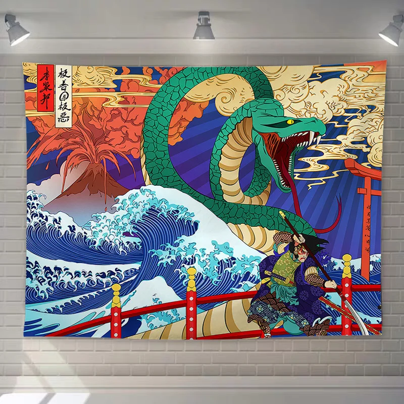 

Background Hanging Cloth Japanese Style Retro Decorative Tapestry