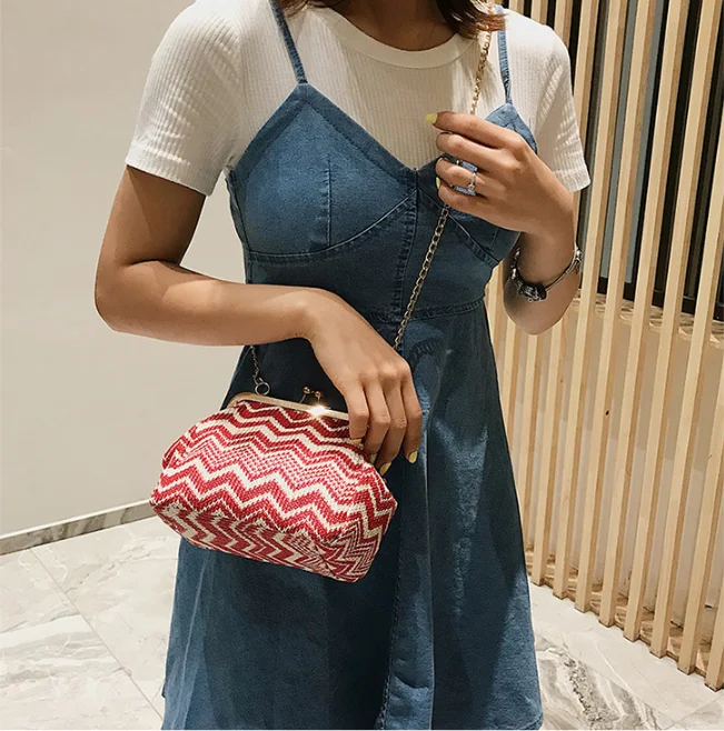 Новая женская Соломенная Сумка через плечо| |