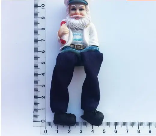 

Mediterranean Sea Malta Croatia Poland creative tourism souvenirs three-dimensional cloth legs captain fridge magnet