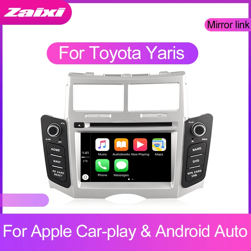 Сенсорный экран Android для Toyota Yaris 2005 2006 2007 2008 2009 2010 2011 Автомобильный мультимедийный