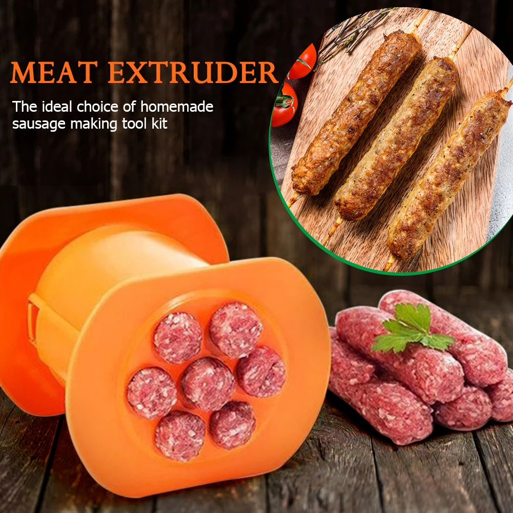 

One Press Cevapcici Maker Kitchen Hot Dog Burger Meat Food Pasta Presser Sausage Making Machine Handmade Cuisine Gadget Tools