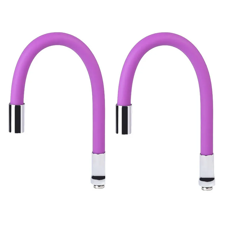 Purple 2 PCS 360 градусов регулируемый цветной кран опрыскиватель из нержавеющей стали носик для кухонной раковины аэратор кран Сменные аксессуары - Цвет: Purple 2 PCS