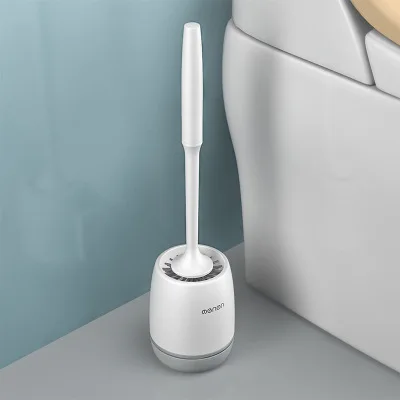 Gray toilet brush Настенная подставка для зубных щеток, монтируемый автоматический диспенсер для зубной пасты, стеллаж для хранения мягкой туалетной щетки, коробка для салфеток, набор аксессуаров для ванной комнаты - Цвет: Gray toilet brush