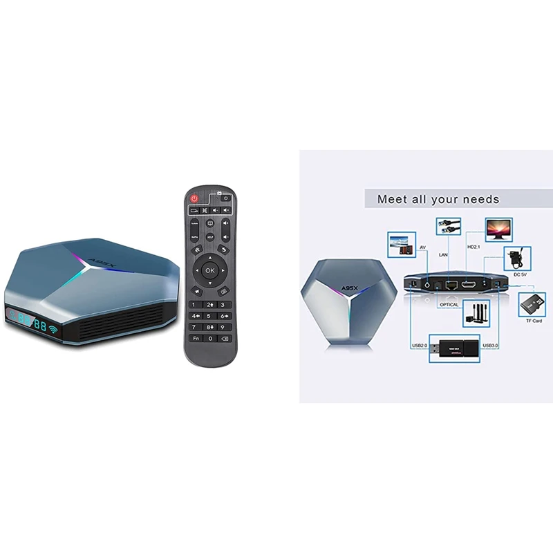 

Android TV Box 4K Android 10.0 TV Box RAM 4GB ROM 32GB Support 2.4G/5.0G Dual WiFi AV1 Decoding Android Box