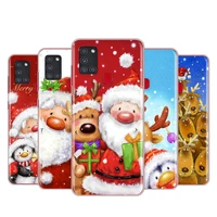 merry christmas snow for samsung a51 a91 a81 a71 a41 a31 a72 a52 a02 s a32 a12 a42 a21 s a11 a01 uw transparent phone case