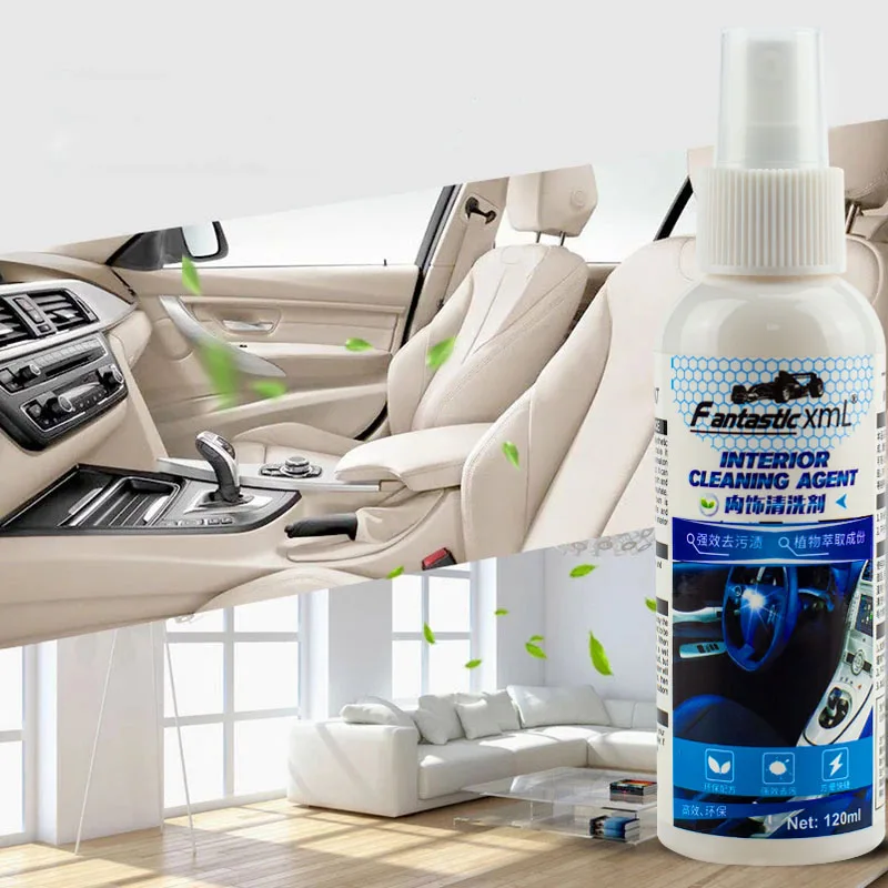 

Car Interior Cleaner Car Dashboard Leather Seat Cleaner Powerful Decontamination Multi-Purpose Cleaner