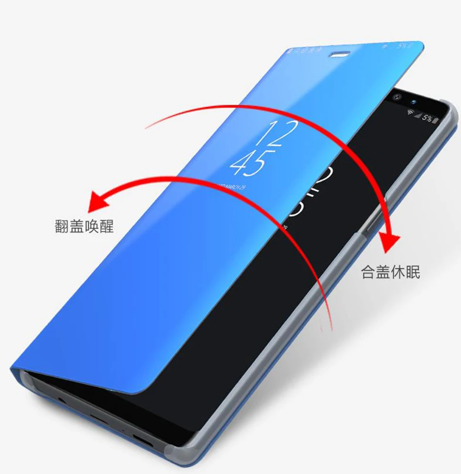 Умный зеркальный чехол для телефона Xiaomi Redmi Note 9s 8 7 K20 5 6 Pro 8T 8A 4X 7A Plus Mi 10 Lite 9 SE A1 A2 5X 6X