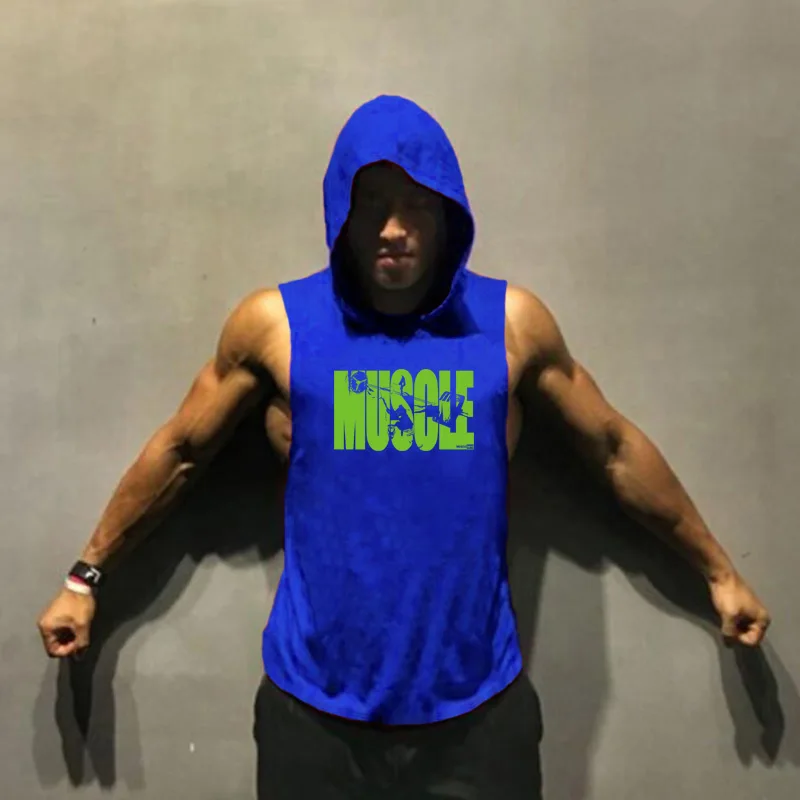 Повседневная безрукавная футболка для тренажерных залов хлопковый топ на