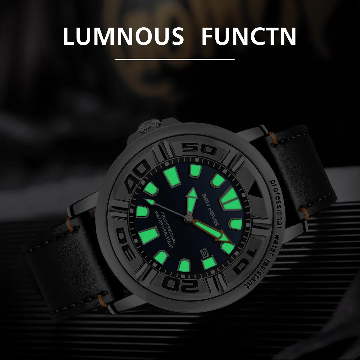 

Fashion High-end Noble Business Men's Quartz Watch Multifunctional Waterproof Sports Watch 2 Colors Can Be Selected