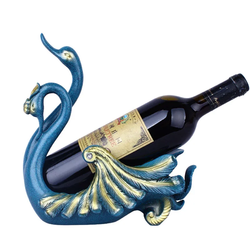 Винтажная Изысканная Винная стойка статуя животного миниатюрная модель