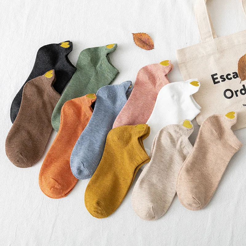 

Women's Socks Winter Cotton Low-Short Student Boat Socks Pure Cotton Men's Couple Ins Tide Spring and Autumn Middle Tube Gift