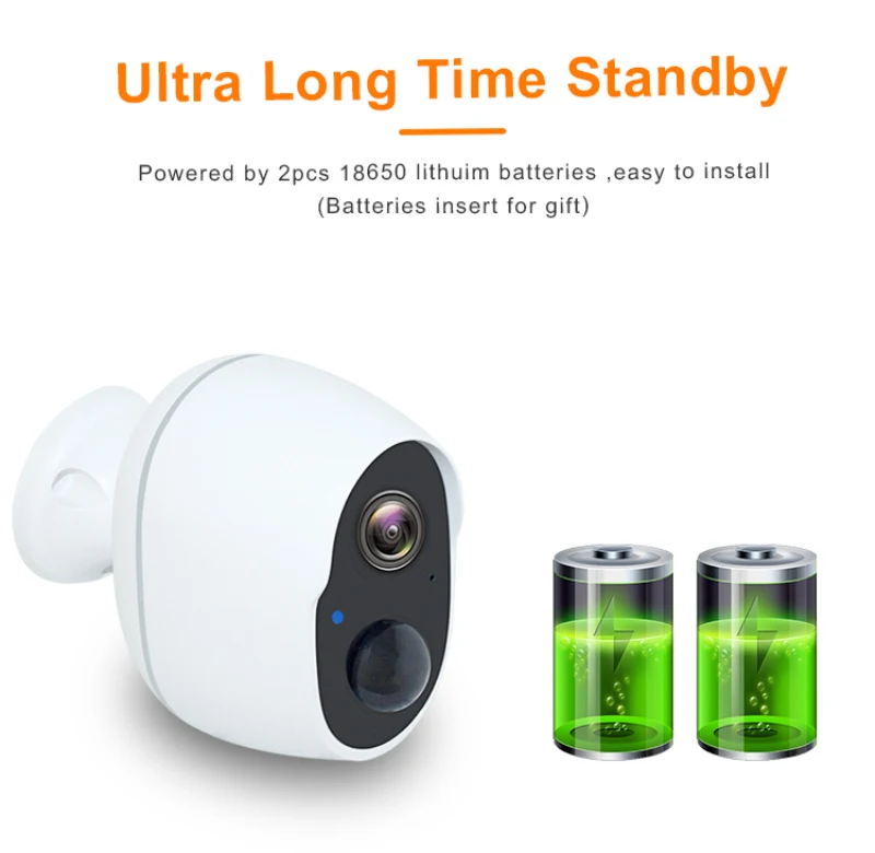 

1080P Indoor Battery Wifi Camera IP Battery Security Camera Wireless Battery Camera Surveillance Outdoor Waterproof Camera
