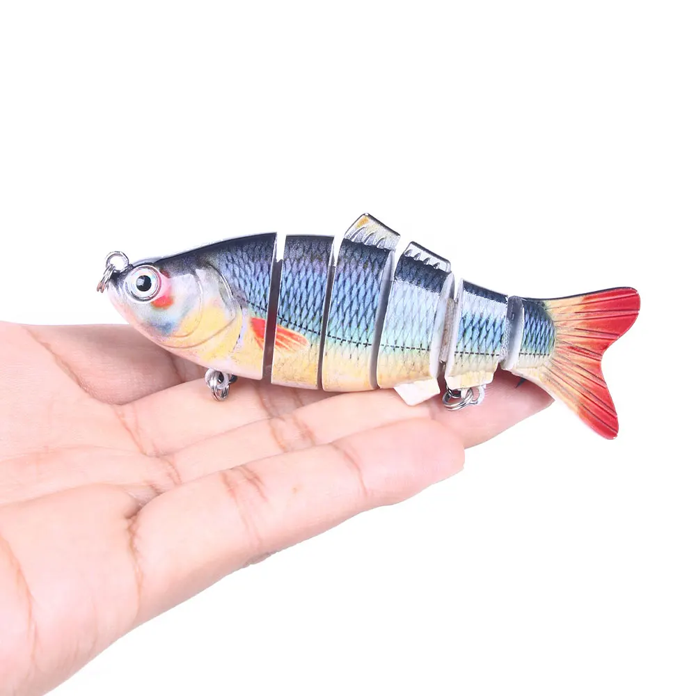 

HENGJIA Fishing Wobblers Lifelike Fishing Lure 6 Segment Swimbait Crankbait Hard Bait Slow Isca Artificial Lures Fishing Tackle