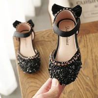 2020 fashion leather baby toddler girls rhinestone princess sandals summer sandals kids soft bottom shoes childrens beach shoes