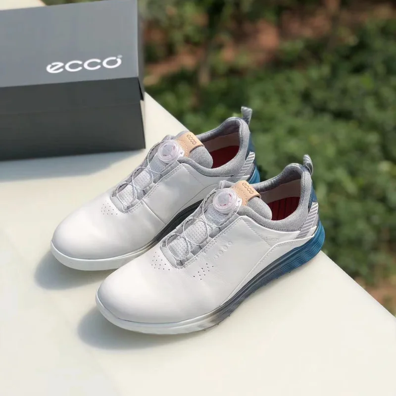 Men Golf Shoes Genuine Leather Sneakers Spikless Outdoor Size 39-45 Walking Light Weight Athletic Male | Спорт и развлечения