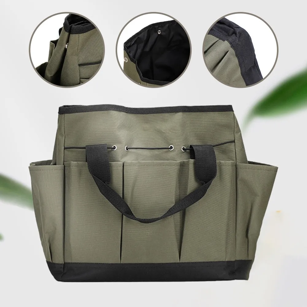 Garden Tool Bag Multi-function Oxford Waterproof Large Capacity Wear-resistant Tool Storage For Garden Planting Tools Kits 10 item image