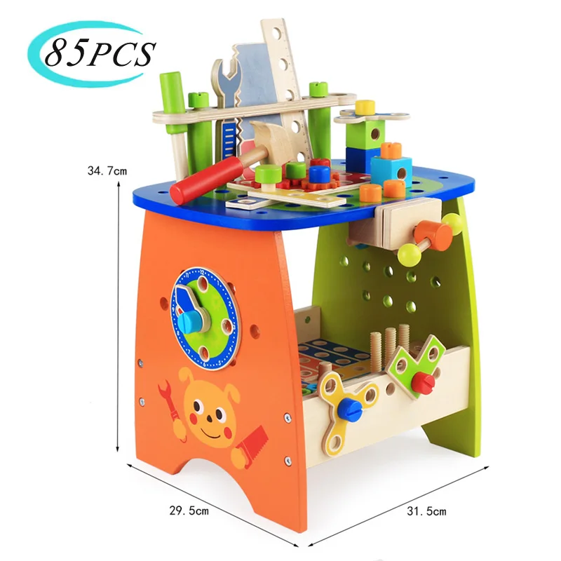 Деревянный комбинированный строительный блок сделай сам игрушки инструмент для