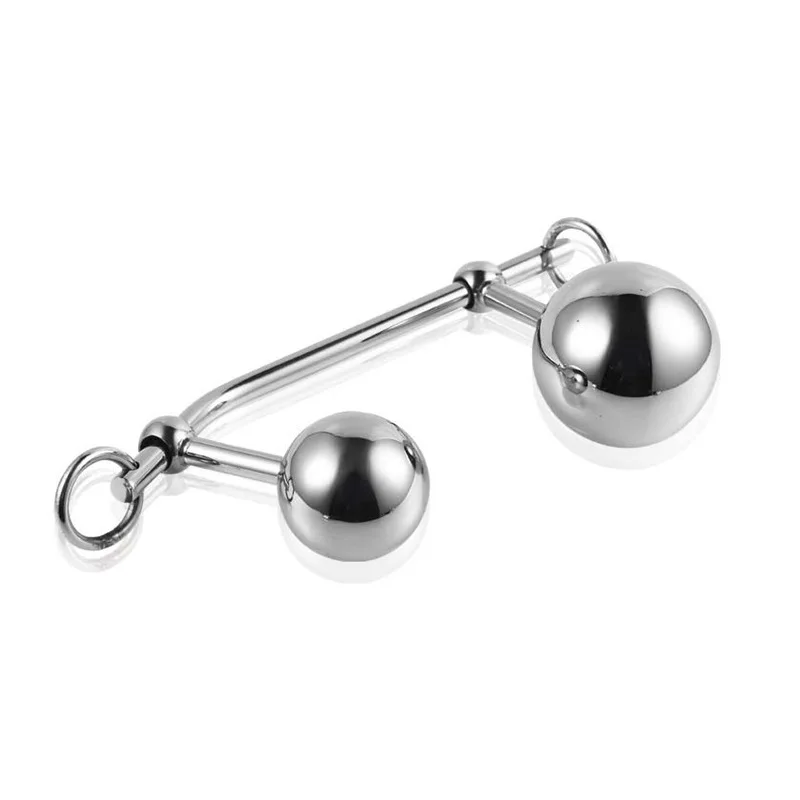 Stainless steel metal double ball Male anal plug butt vagina insert hook for women sex toys | Красота и здоровье