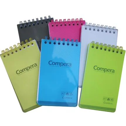 Comix Блокнот Канцелярские катушки A7 конфетный цвет блокнот страница портативная