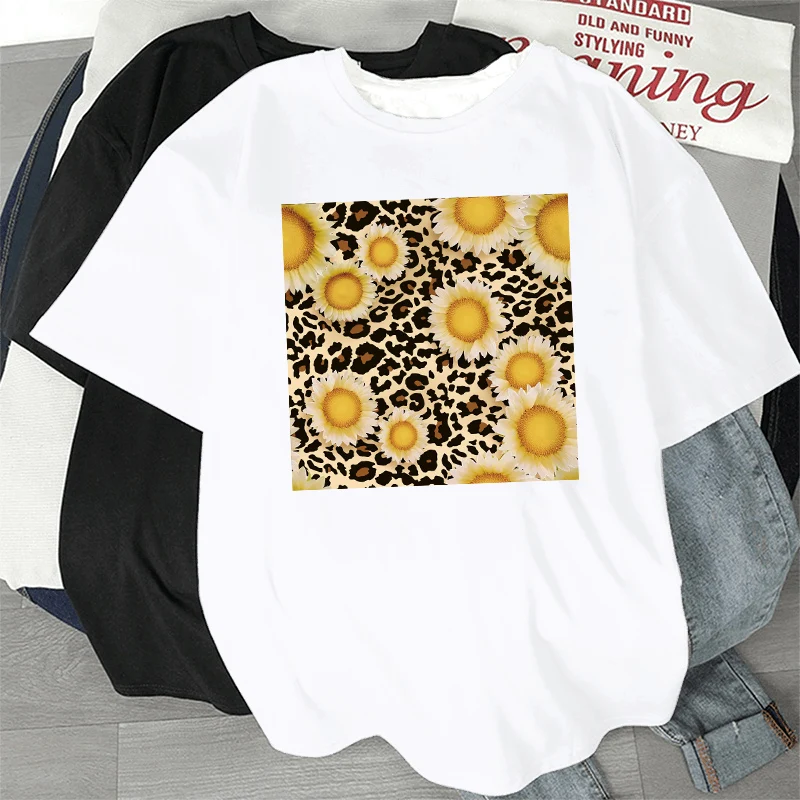 

Women Cartoon Ladies Loose Trend Style Summer Fashion Short Sleeve Print Basic Lovely Lady Female Clothes Tee Tshirts T-shirt