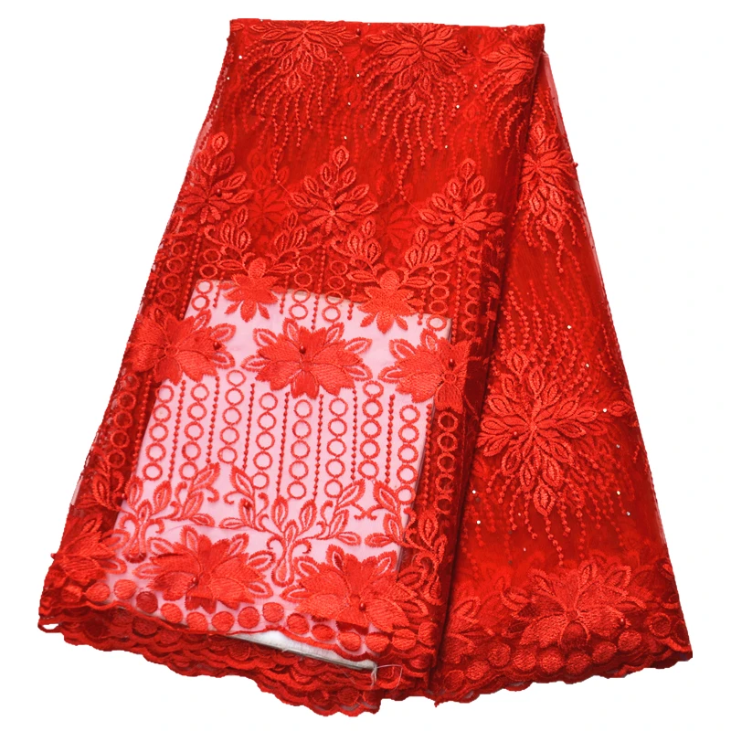 Желтая кружевная ткань Африканское Тюлевое кружево высокое качество Вышитое