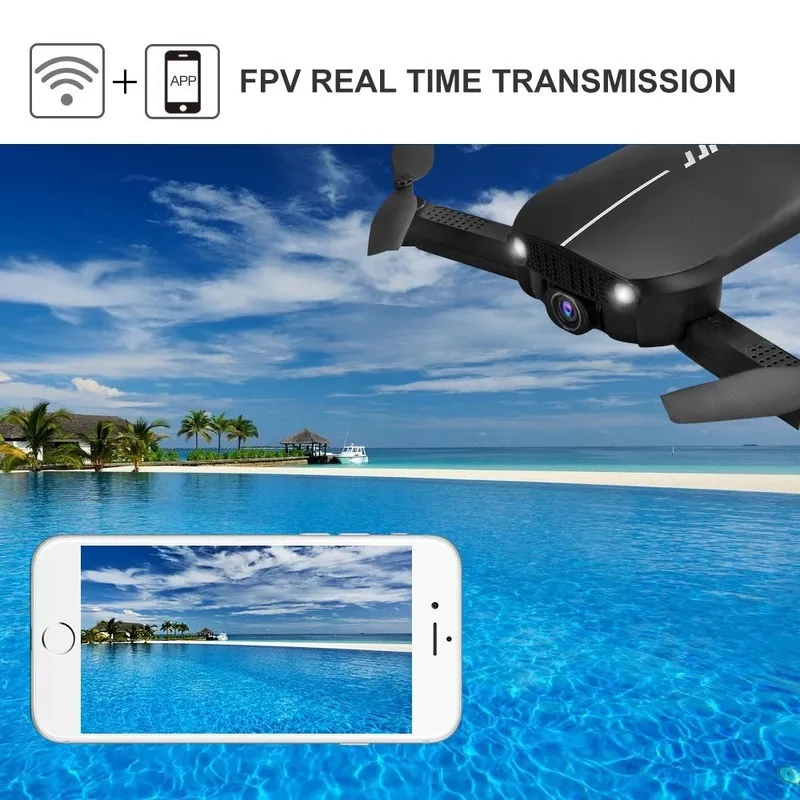 Квадрокоптер JJRC H71 складной 1080P Wi Fi с камерой|Радиоуправляемые самолеты| |