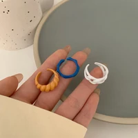 rings for women vintage punk fashion paint twist hollow ring simple cute temperament index finger ring jewelry accessories