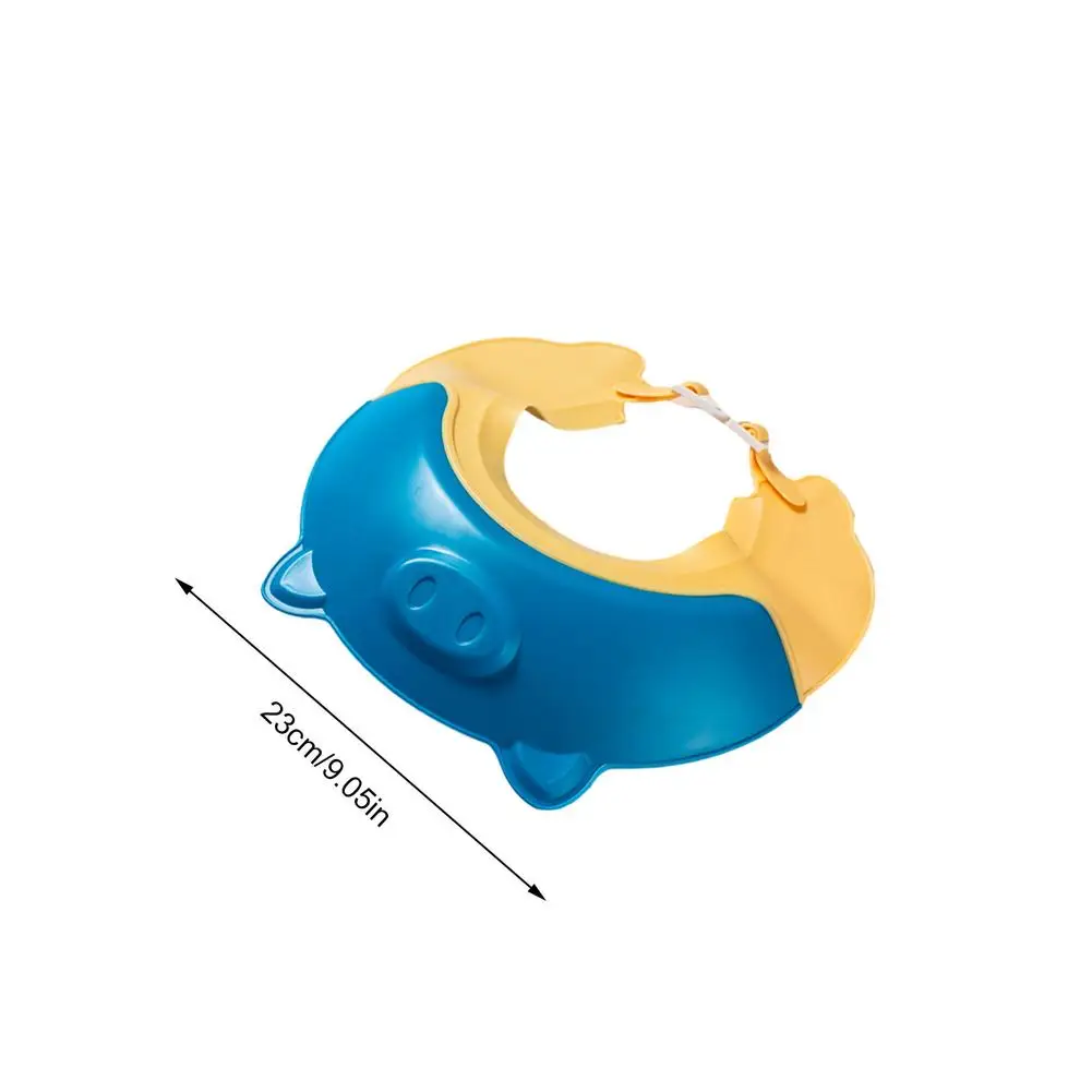 Gorro de ducha ajustable para beb&eacute;, gorro de silicona para champ&uacute; seguro, protector de ba&ntilde;o suave para beb&eacute;-5