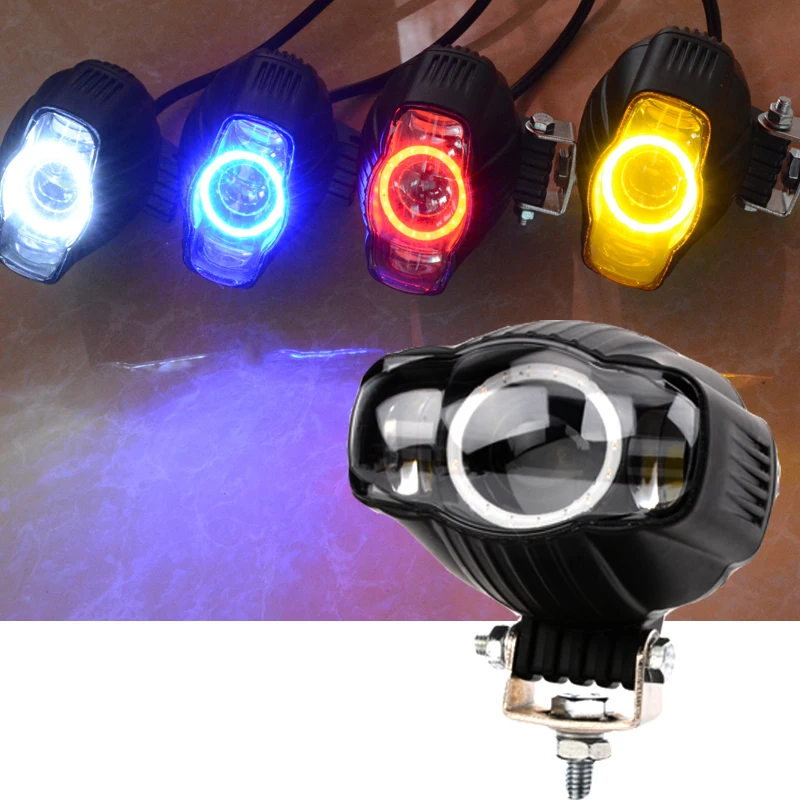 4 цвета в наличии 30 Вт Светодиодный мотоциклетный рабочий светильник