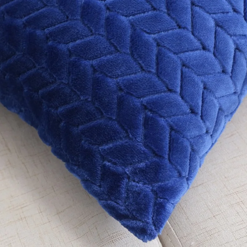 Однотонная плюшевая наволочка для подушки гостиной дивана обнимания подушка