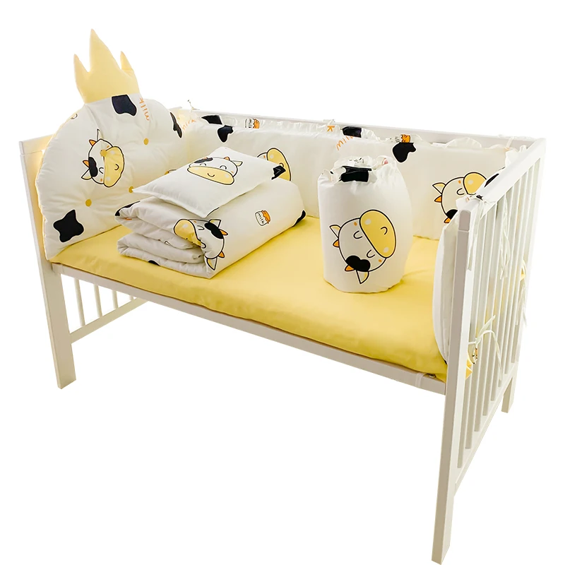 Комплект постельного белья для детской кроватки чистый хлопок съемная детская